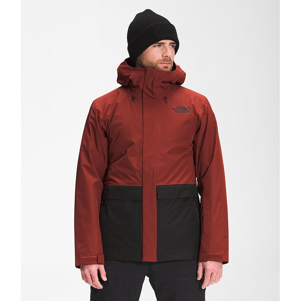 The North Face Insulated Jacket Mens Australia - The North Face Clement Triclimate® Red (BSP-360852)